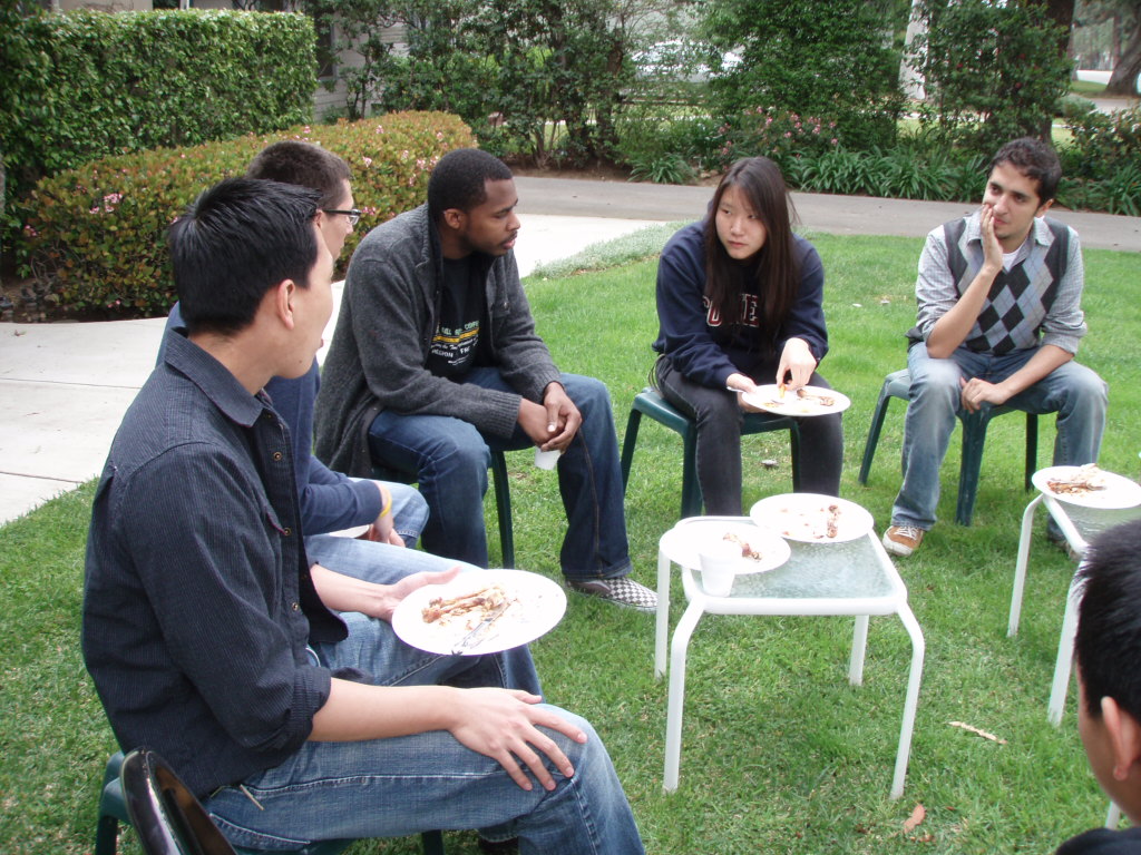 Conversing about neurophysiological mechanisms of cognition.